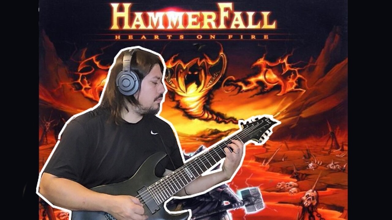 HAMMERFALL- Hearts on Fire (full guitar cover)