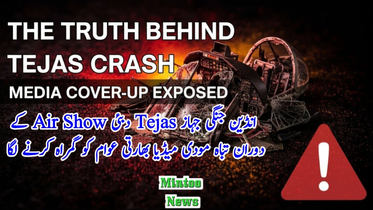 Indian media is hiding the facts about fighter jet Tejas crash in Dubai Air Show
