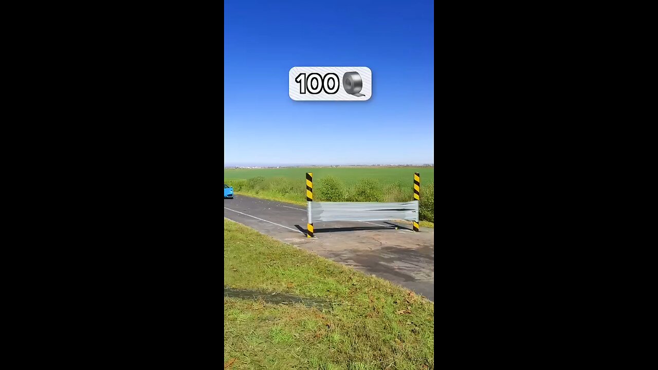 How much tape required to stop Lamborghini