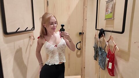 4K Try on haul 2025 Transparent clothes haul with