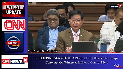 Philippine Senate Hearing Live: Blue Ribbon Cites Witnesses in Contempt Over Flood Control #news