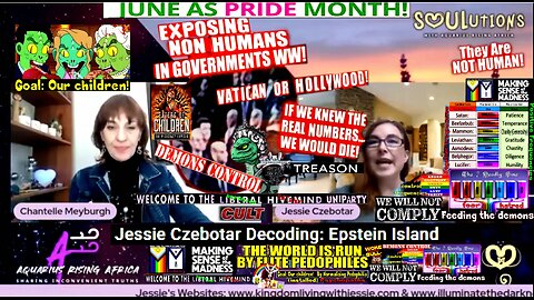 Jessie Czebotar Decoding: Epstein Island - WOKE (Satanic) – Choose/emulate your demon! (compilation)