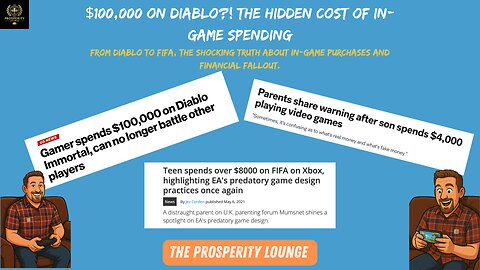 $100,000 on Diablo ! The Hidden Cost of In-Game Spending