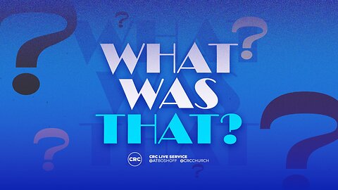What Was That? | Pastor At Boshoff | 10 August 2025 AM
