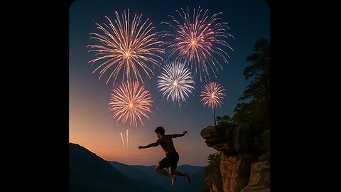Cliff Jumping Under Fireworks | Epic 4th of July in Arkansas