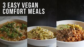 my top 3 go-to comfort meals for stressful weeks