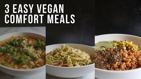 my top 3 go-to comfort meals for stressful weeks