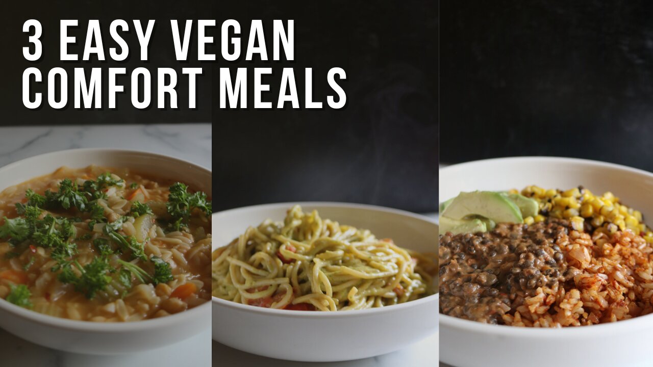 my top 3 go-to comfort meals for stressful weeks
