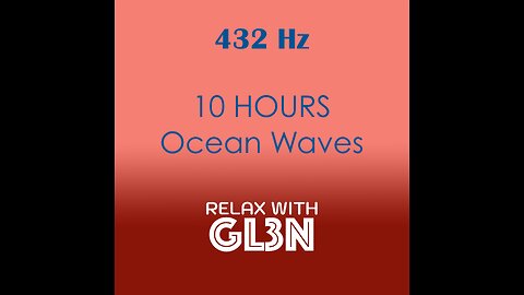 10 Hours Ocean Waves + Meditation Music V | relaxwithgl3n | No Ads, Black Screen