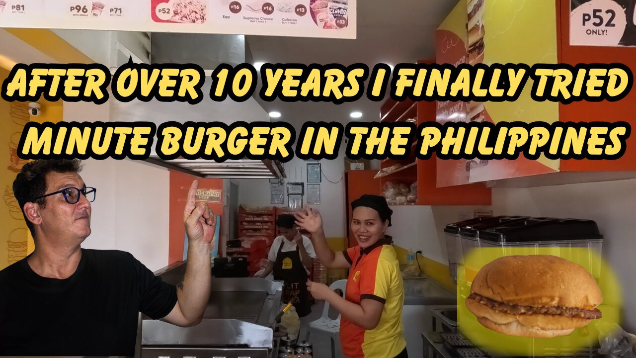 A Foreigner's First Taste: Exploring Minute Burger in the Philippines