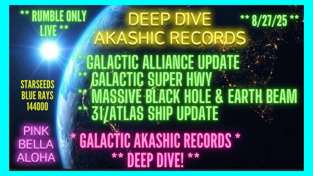GALACTIC AKASHIC RECORDS *GALACTIC Super Highway * BLACK Hole & Earth Energy Beam * 3IAtlas Update