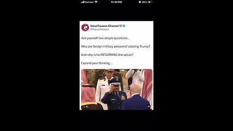 WHY 😎 Is President Trump 🔥RETURNING the salute?