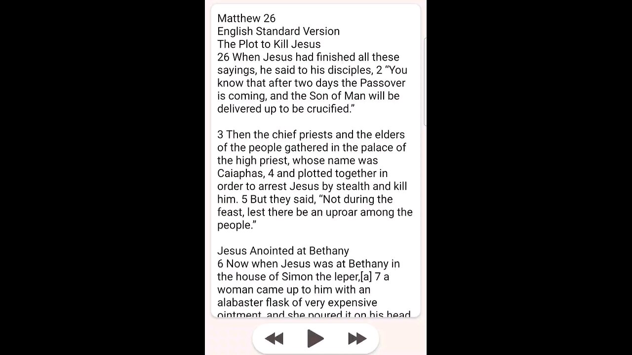 Matthew Chapter 26 ESV