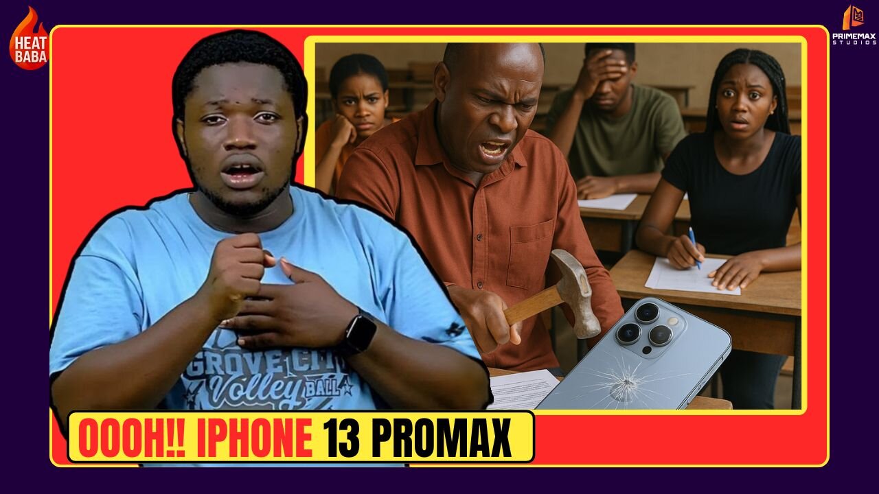 Lecturer destroyes students Iphone 13 pro after catching the student cheating