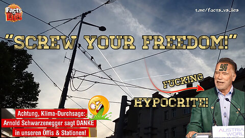 Chemtrails over Vienna, incl. Arnold 卐SCREW YOUR FREEDOM卐 Schwarzenegger's climate ☭Propaganda
