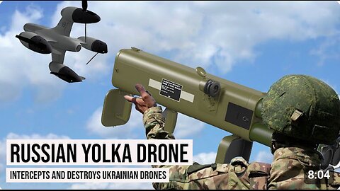 Russian Yolka drone destroys Ukrainian drones with kinetic precision