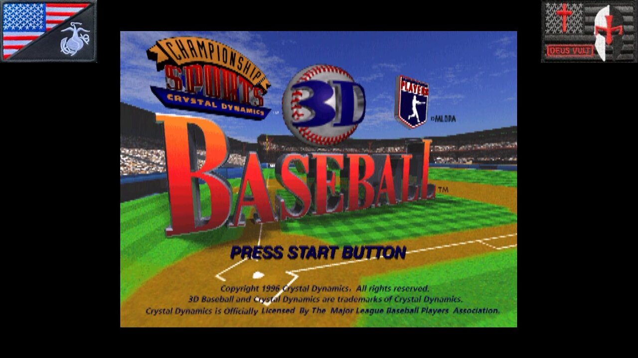 3D Baseball (PlayStation - Attract Mode) [NA Version of "3D・ベースボール"]