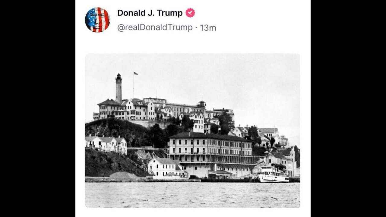 TRUMP PLANS TO OPEN ALCATRAZ FOR THIS PURPOSE!