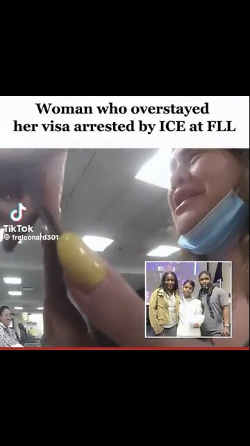 ICE ARREST WOMAN🛄🚷🛂FOR OVERSTAYING VISA IN AMERICA✈️🛃🚫🚺💫