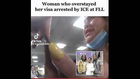 ICE ARREST WOMAN🛄🚷🛂FOR OVERSTAYING VISA IN AMERICA✈️🛃🚫🚺💫