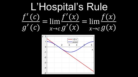 L'Hospital's Rule, Limits, Indeterminate Forms, Examples - Calculus