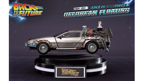 Back To Future Floating DeLorean Statue [Standard Version 20CM]