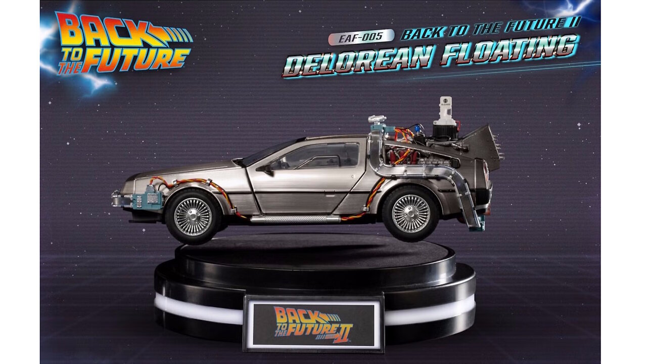 Back To Future Floating DeLorean Statue [Standard Version 20CM]