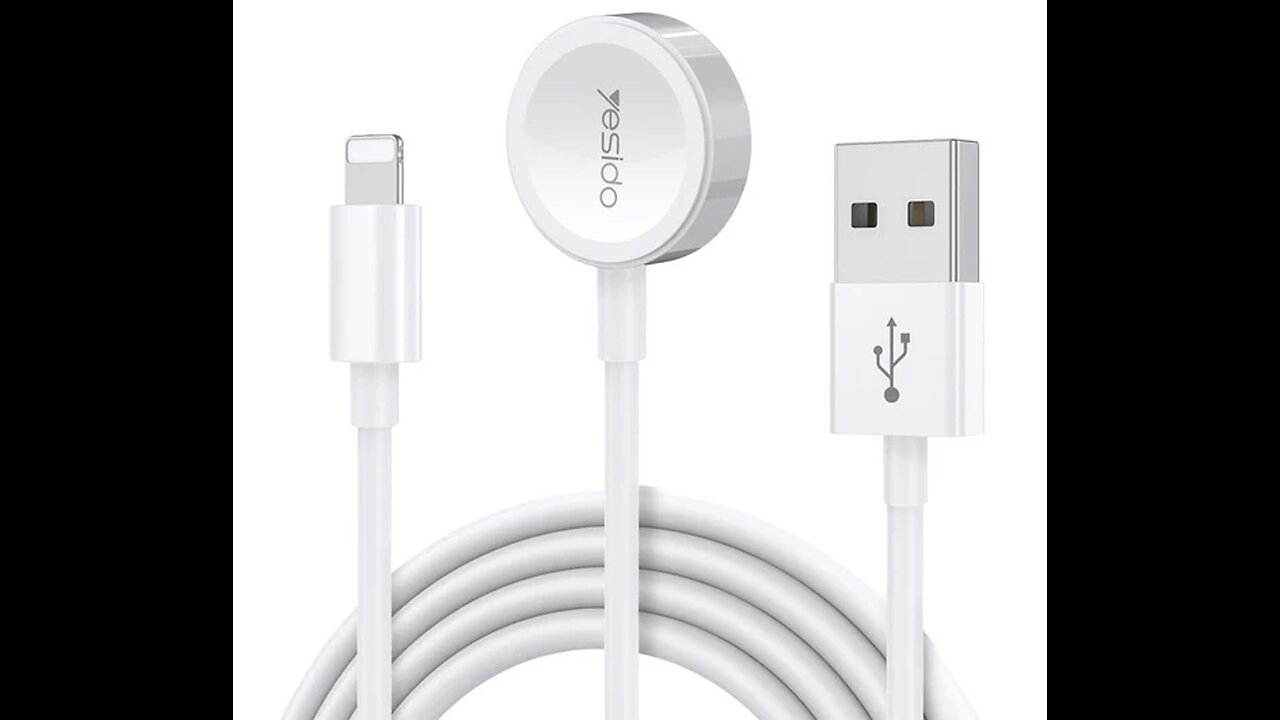 2-in-1 iWatch & Lightning Charging Cable (1.5m), with Magnetic Wireless Charging & Data Transfer