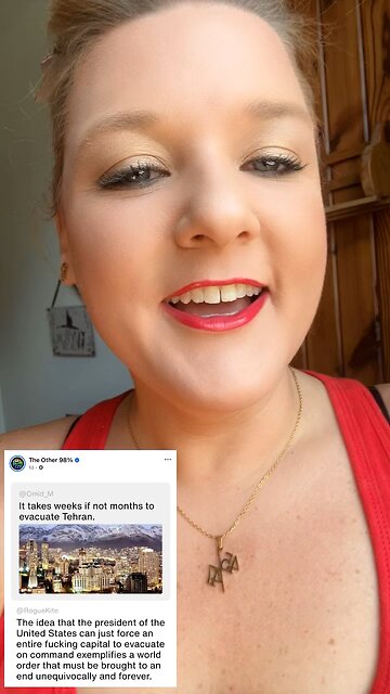 About Trump telling Tehran to evacuate.