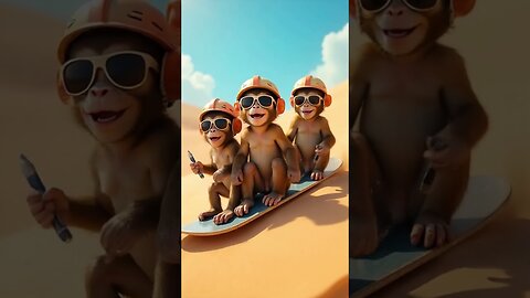 Amazing Animal Trick： Pen-Holding AI Monkey