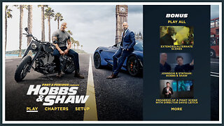 Fast & Furious Presents: Hobbs & Shaw - DVD Menu