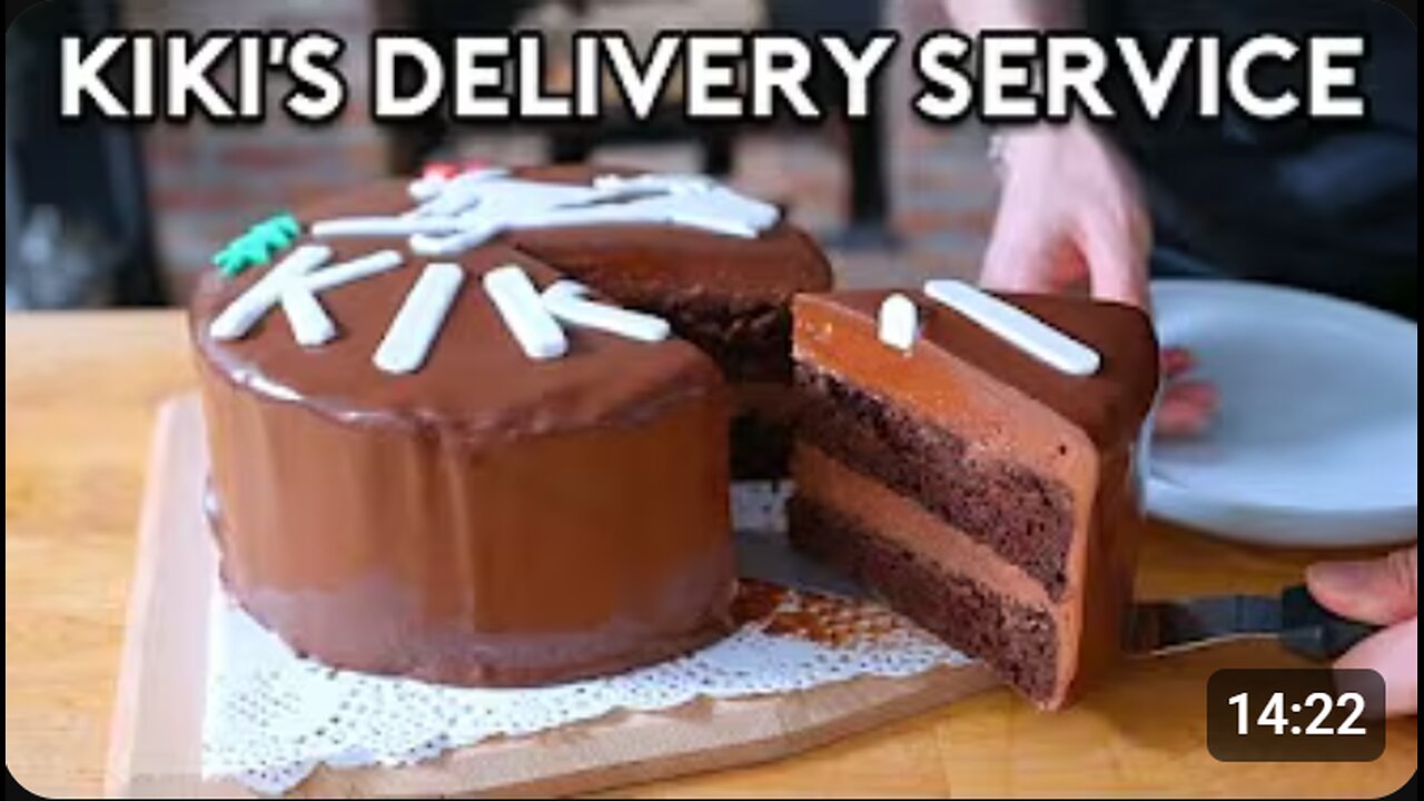🎂🧹 Making Kiki’s Chocolate Cake! 🍫✨ Anime Baking Magic with Alvin 🍰🎥