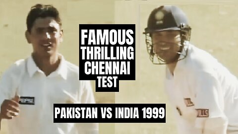 Wasim Akram & Sachin Tendulkar's Masterclass | Afridi & Saqlain's Heroics | Pak vs Ind 1999 Chennai