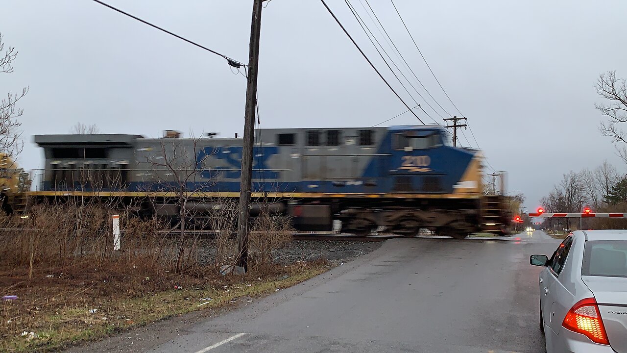 Rare catch CSX YN2 Trains 210 and 446 with booster unit