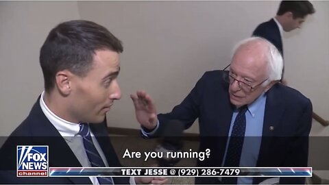 Is Bernie Sanders running? Johnny asked him on the hill