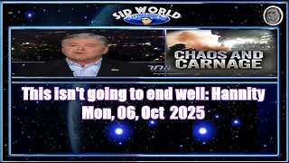 This isn't going to end well Hannity