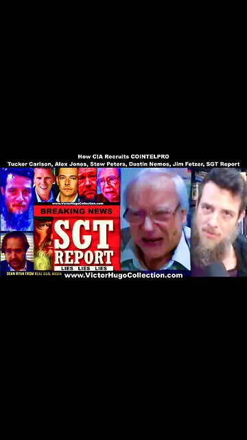 How CIA Recruits COINTELPRO Tucker Carlson Alex Jones Stew Peters Dustin Nemos Jim Fetzer SGT Report