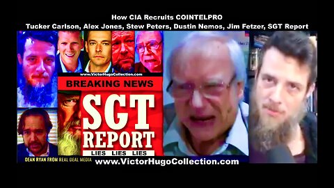 How CIA Recruits COINTELPRO Tucker Carlson Alex Jones Stew Peters Dustin Nemos Jim Fetzer SGT Report