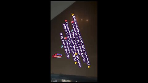 ⚠️ BREAKING: MADURO CAPTURED BY US FORCES ⚠️ 🚨 US President Trump confirms operation ✈️