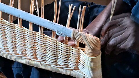 The Intricate Process Of Rattan Armchair Weaving
