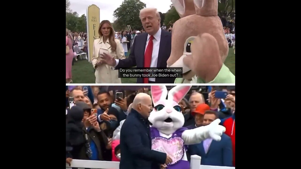 Trump's bunny 🆚 Biden's bunny