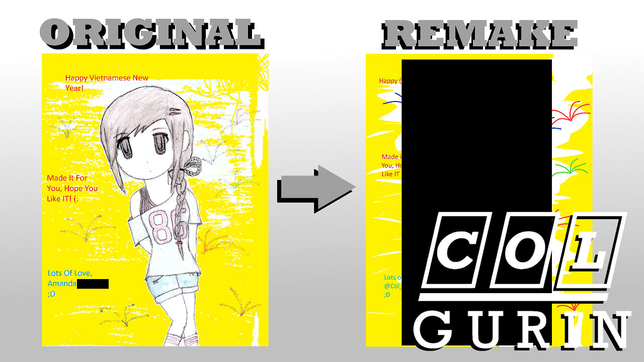 Remaking my older sister's drawings \\ SPEEDPAINT + COMMENTARY
