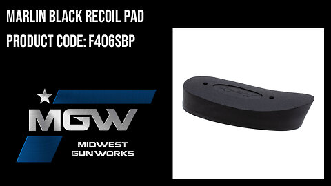 Marlin Black Recoil Pad - F406SBP