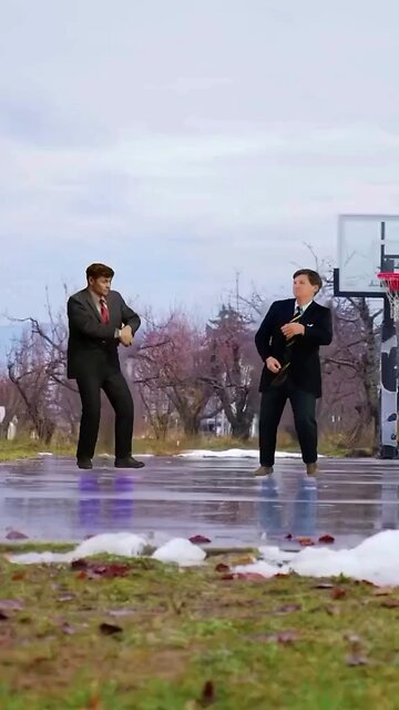 Nick Fuentes and Tucker Carlson comedy time