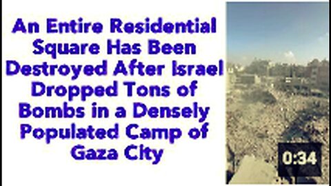 "Residential Square Decimated as Israel Drops Massive Bomb Payload"