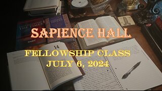 Sapience Hall - Sunday School - Fellowship Class - July 6, 2025 - Zechariah 2:1-3