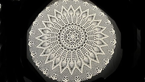 (#A-103)-(LEFTIES)-(ep.1/9)-Pineapple Crochet Table Center