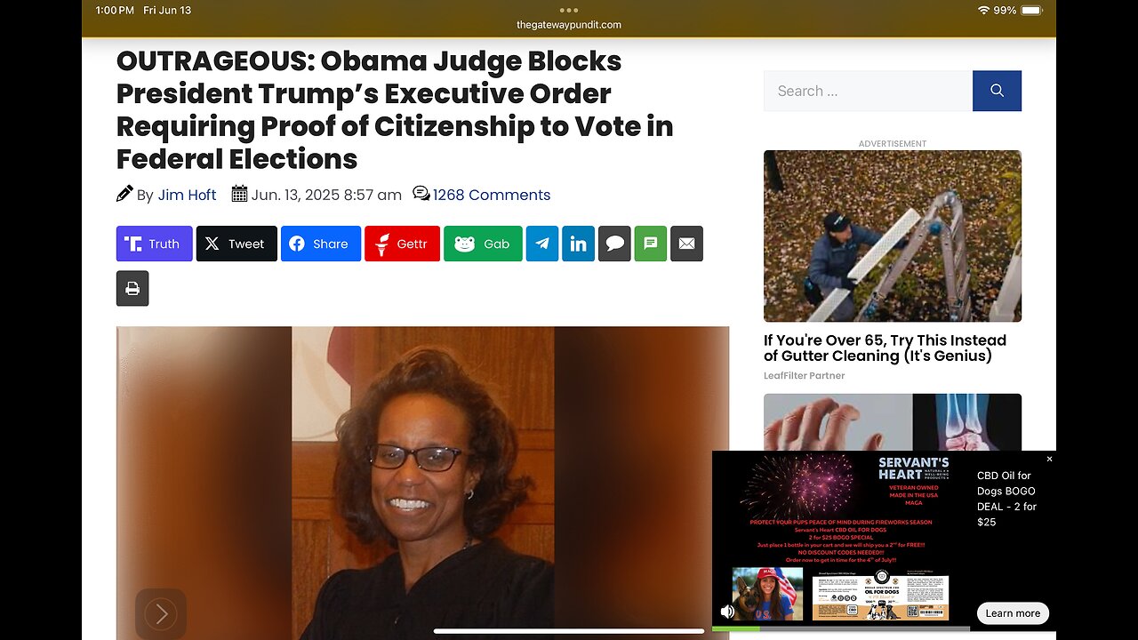 Obama Judge Blocks Trump’s Executive Order Requiring Proof of Citizenship to Vote in Federal Elect