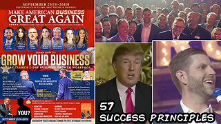 Donald J. Trump | President Donald J. Trump Teaches 57 Success Principles + Join Eric Trump At Clay Clark's Sept. 25-26 Business Conference (311 Tickets Remain) + Request Tickets At ThrivetimeShow.com or Via Text 918-851-0102