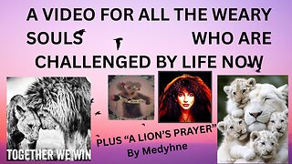 A VIDEO FOR ALL THE WEARY SOULS - FEELING CHALLENGED BY LIFE NOW (plus Kate Bush)